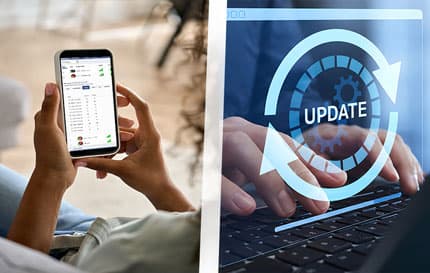 iMonnit sensor status cards and gateway firmware update instructions for Monnit users