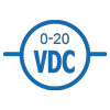 interface voltage meters 0-20 VDC icon