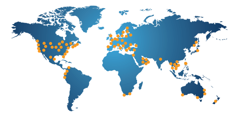 worldwide partners map