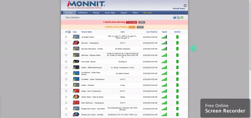 Switching to iMonnit new look