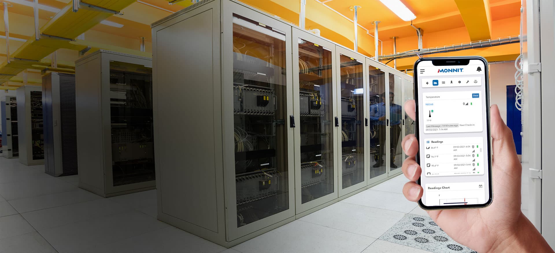 data center and server room temperature monitoring system